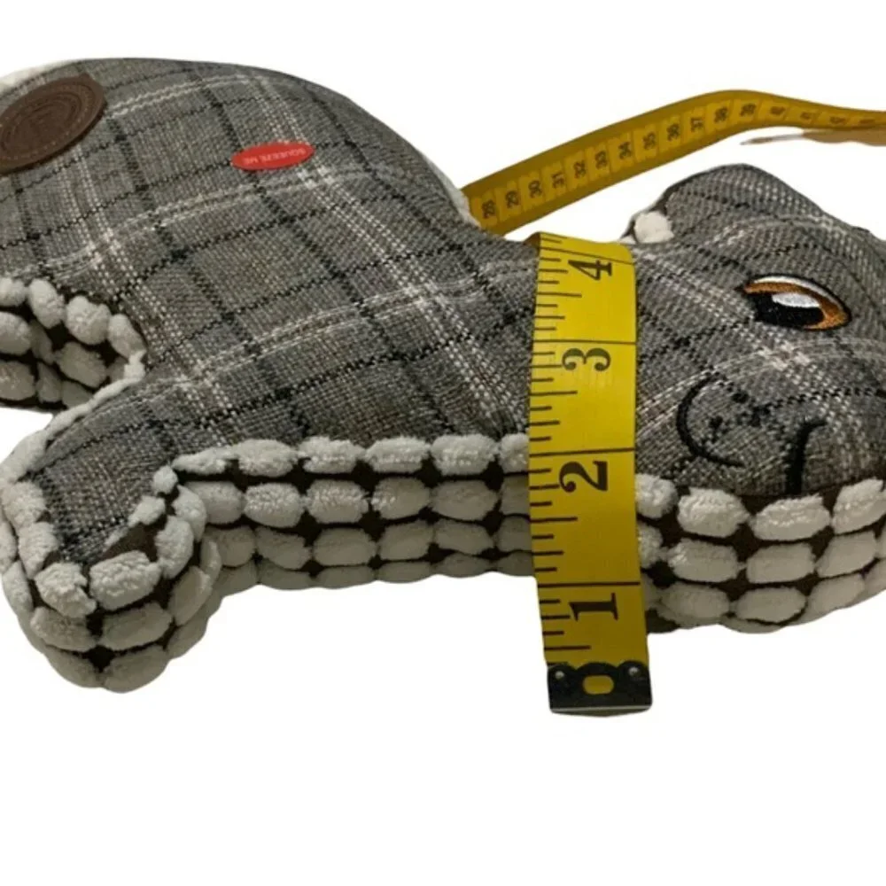 Dog Toss Toy European Home Bunny Rabbit Grey White Country Farmhouse Pla…
